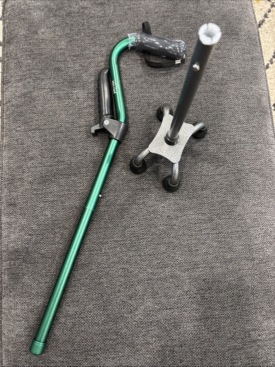 Other - VIVA CARE Foldable Adjustable 4 Prong Walking Cane With Extra Side Handle
